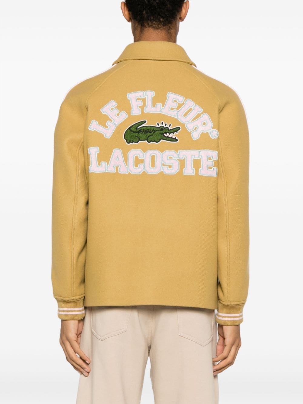 ジャケット・アウター LE FLEUR X LACOSTE VARSITY JACKET Lacoste x le FLEUR Men's Varsity Jacket | Neiman Marcus
