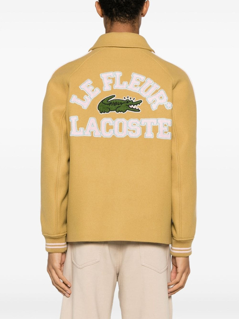 x Le Fleur logo-patches varsity jacket 5