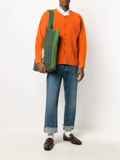 ISSEY MIYAKE micro-pleated shirt outlook