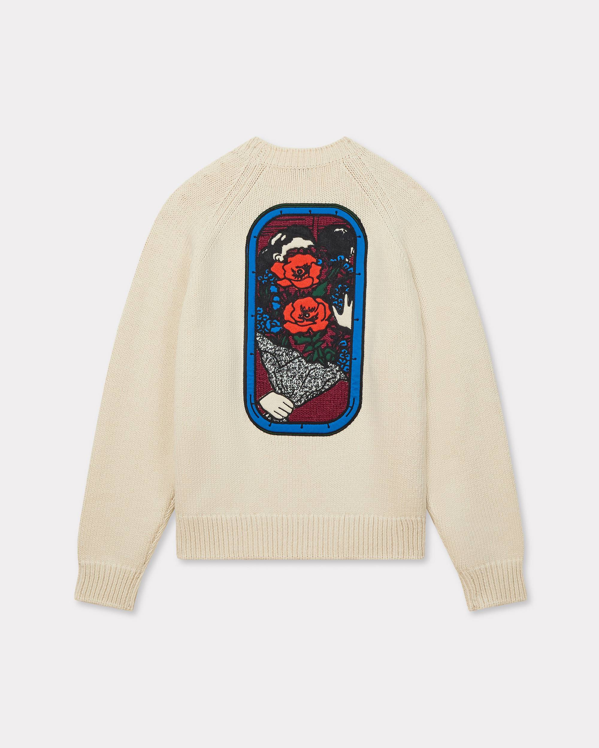 'KENZO City' embroidered knitted jumper in cotton wool - 2