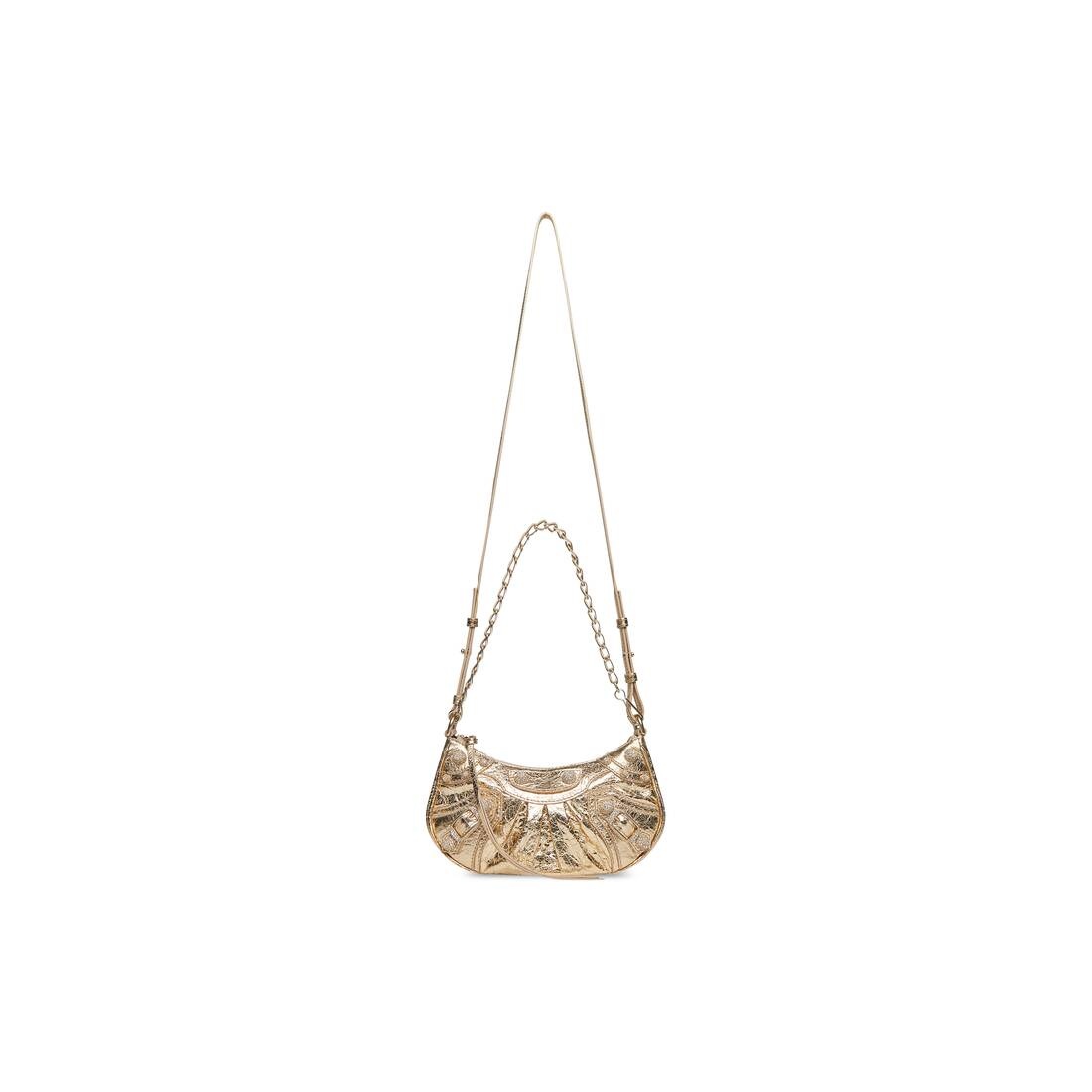 Balenciaga Mini Crush Quilted Shoulder Bag in Metallic