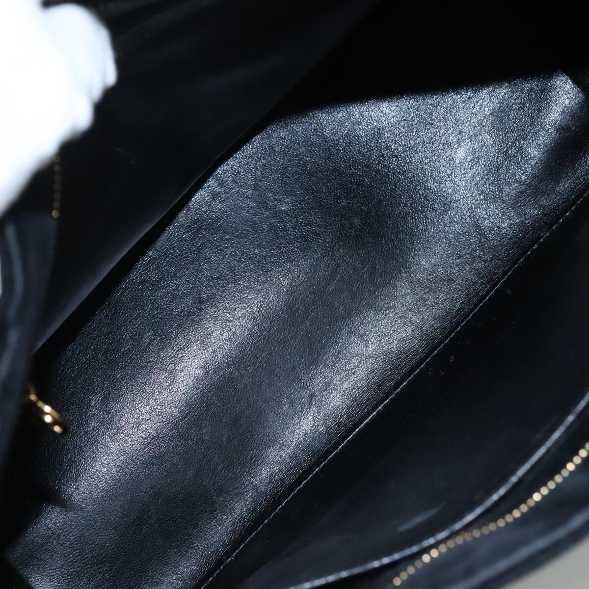 CHANEL Matelasse Standard Tote Bag Velor Black CC - 11