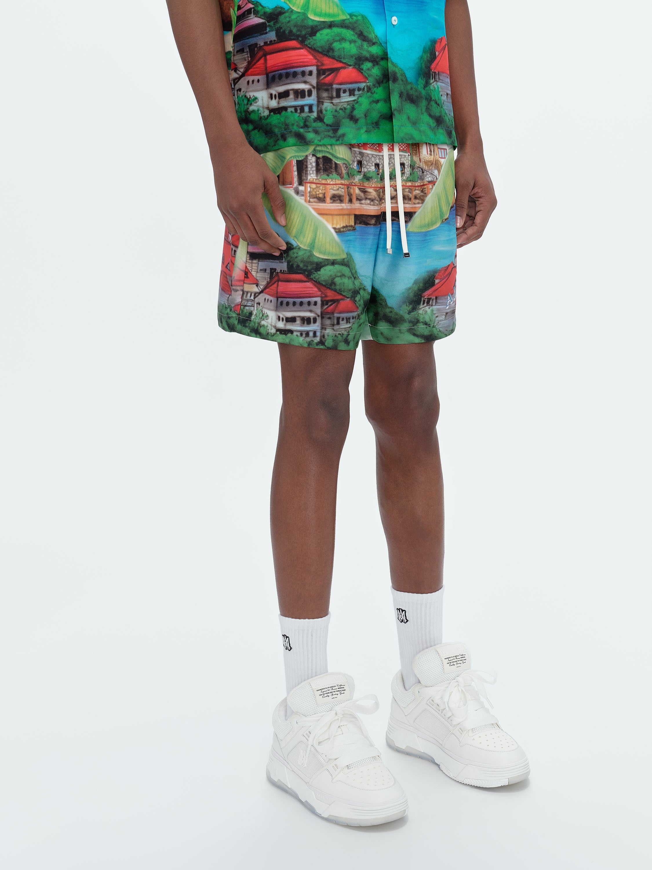 AMIRI EDEN ROCK SILK SHORT | REVERSIBLE