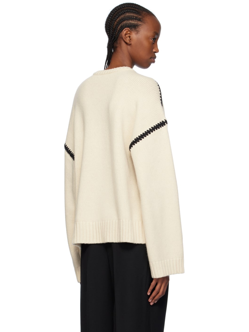 Off-White Embroidered Sweater - 3