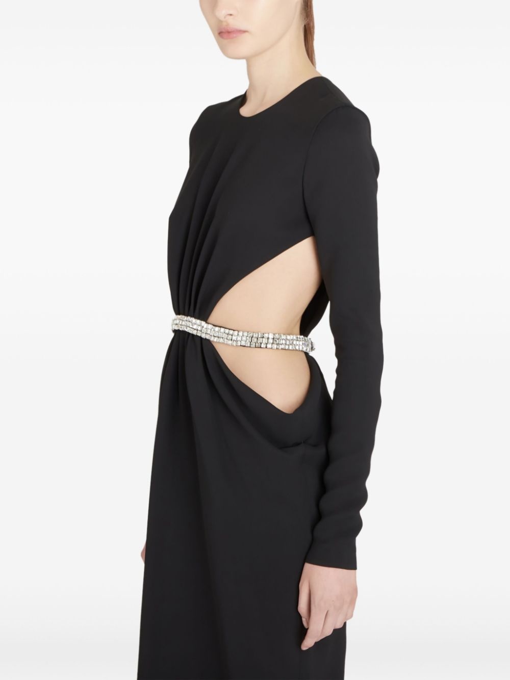 rhinestone embellished dress - 5