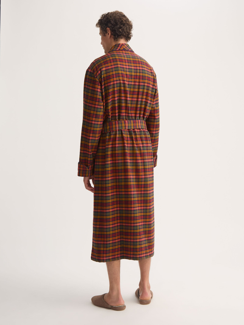 Kelburn Brushed Cotton Gown Multi Check 3