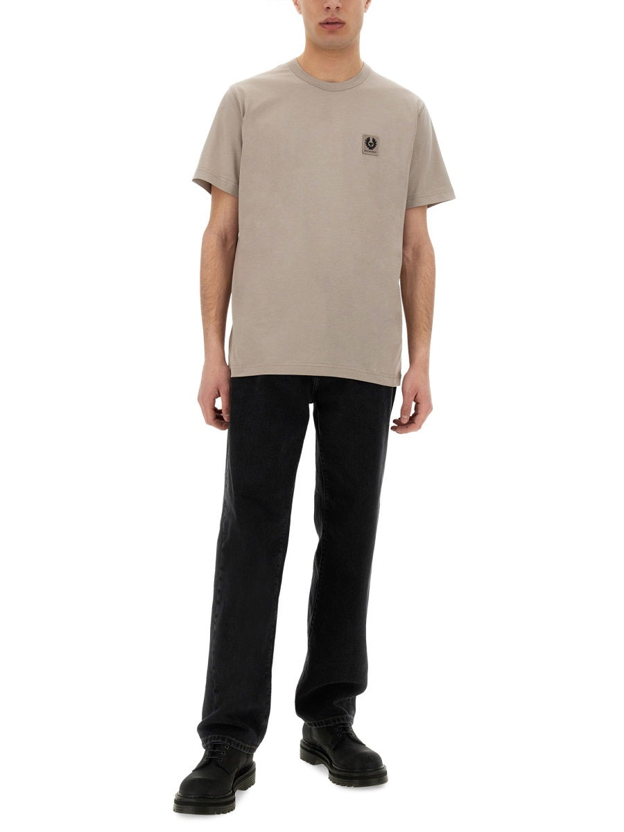 Belstaff Men T-Shirt With Logo Patch - 4