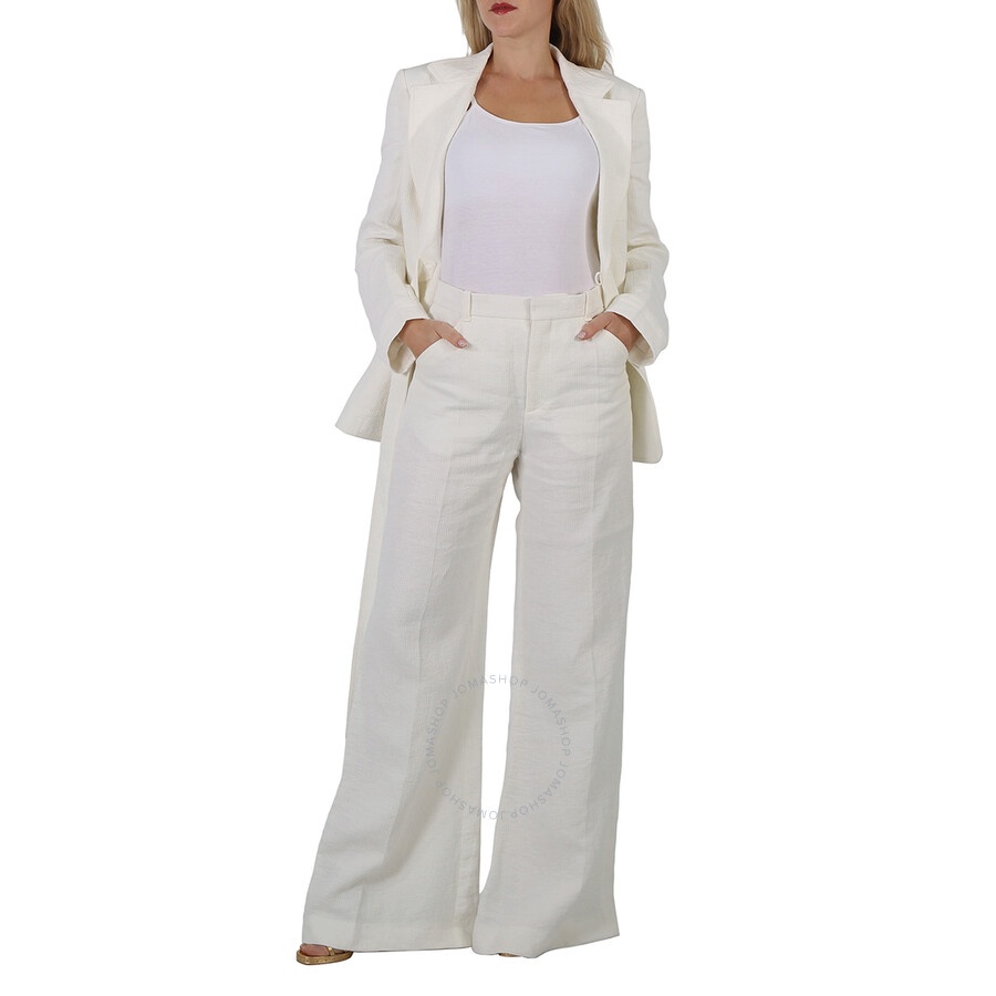 Chloe Ladies Iconic Milk Wide-Leg Pants, Brand Size 40 (US Size 8) - 6