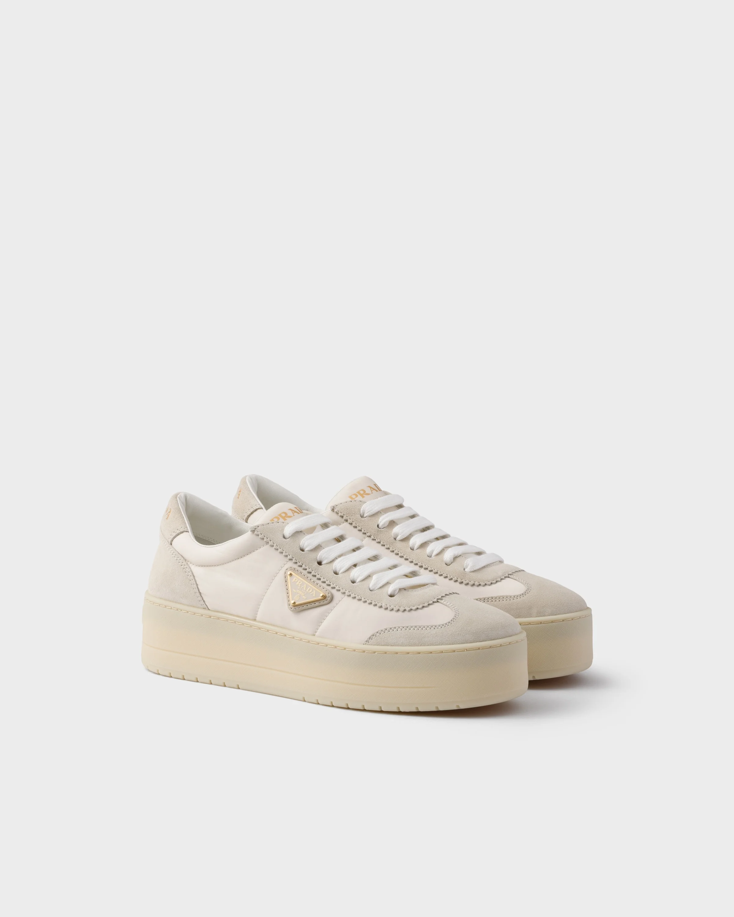 Downtown Bold nylon and suede sneakers - 1