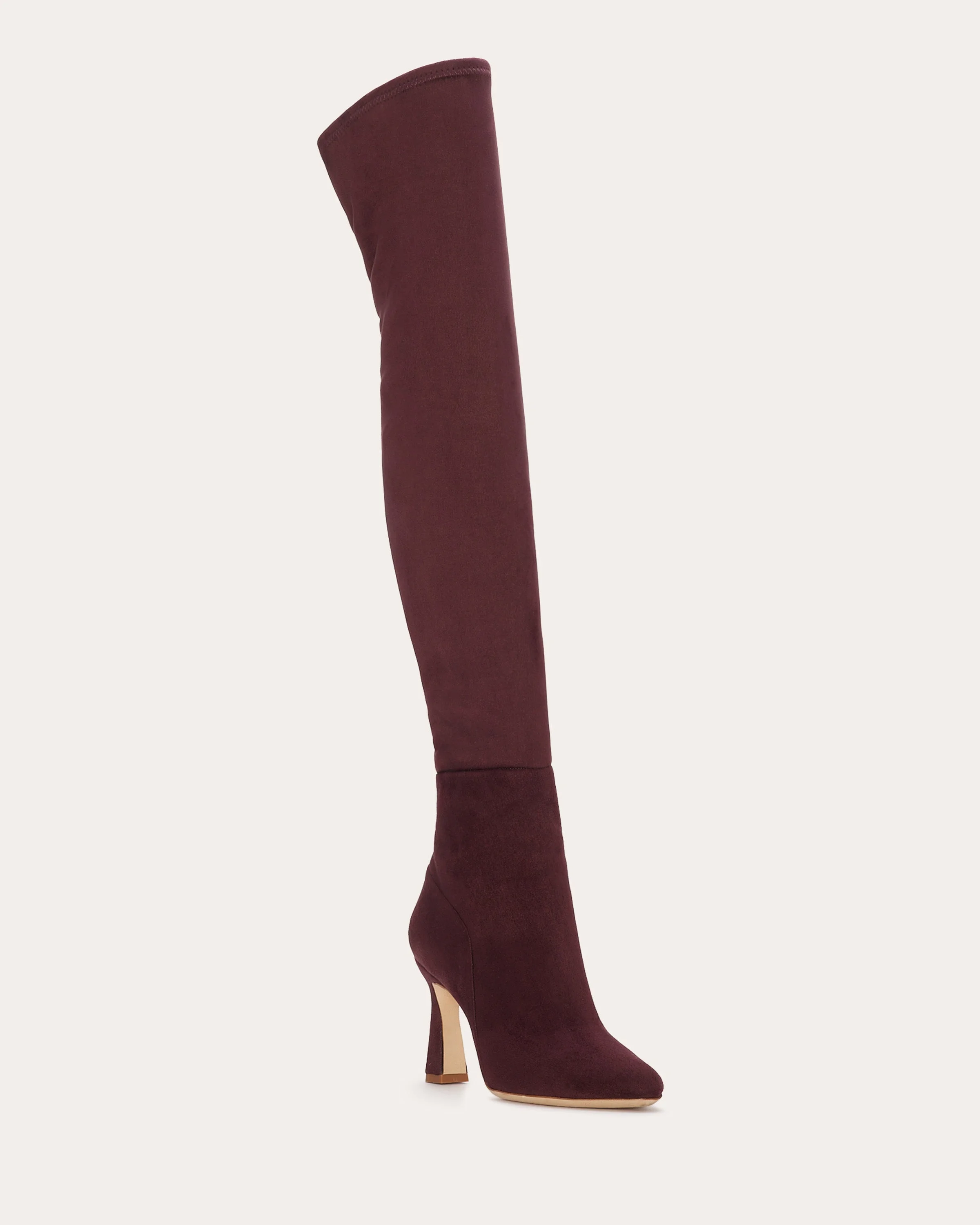 Dara Suede Over-The-Knee Boots | BURGUNDY SUEDE - 1