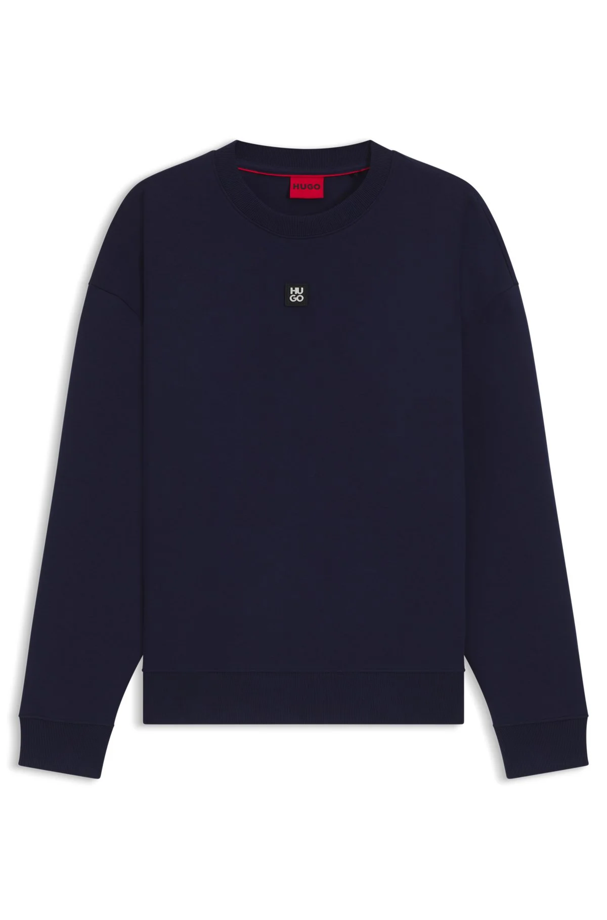 SWEATSHIRT WITH STACKED-LOGO BADGE - 1