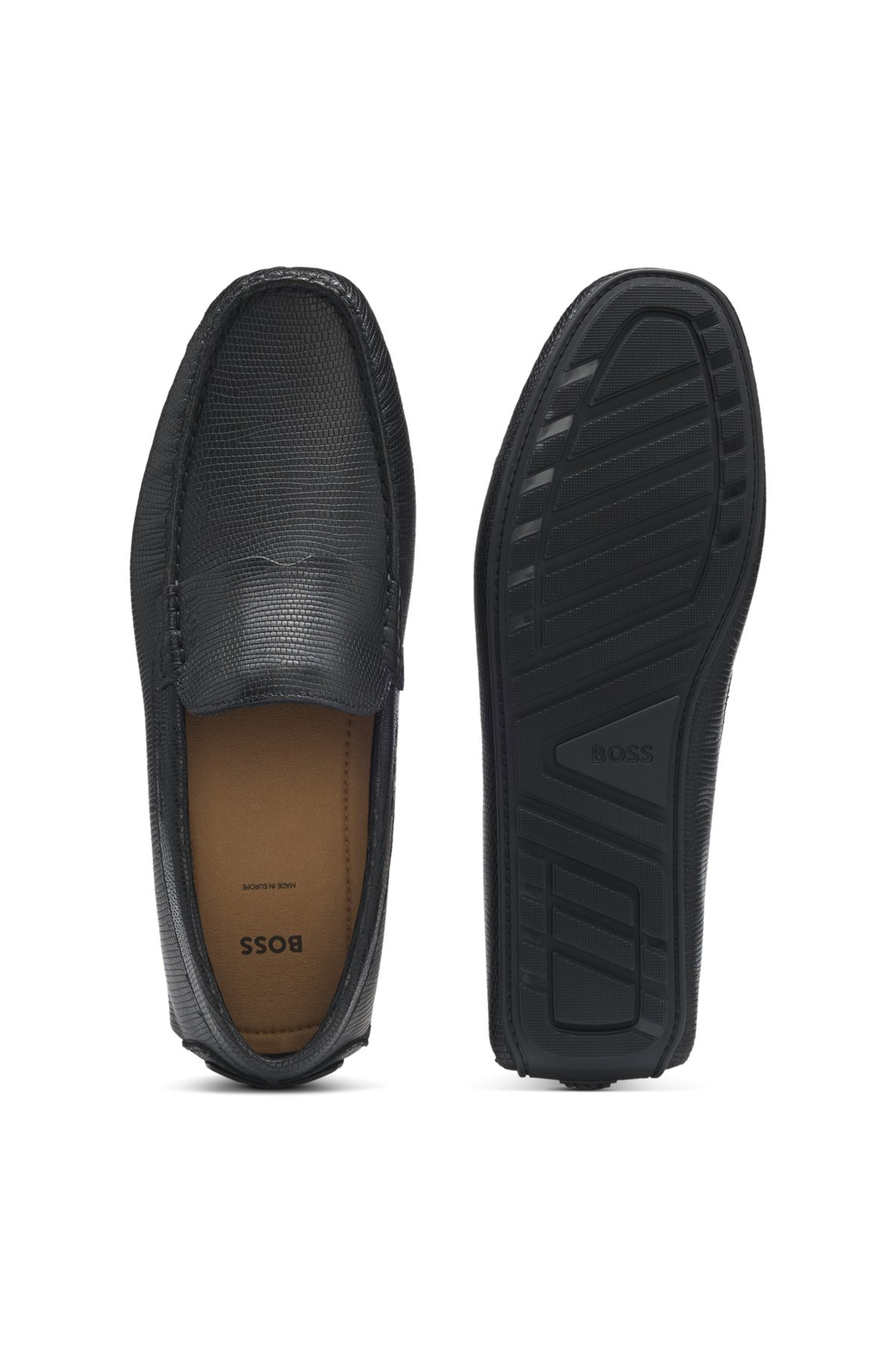 DRIVER-SOLE MOCCASINS IN PRINTED LEATHER - 4
