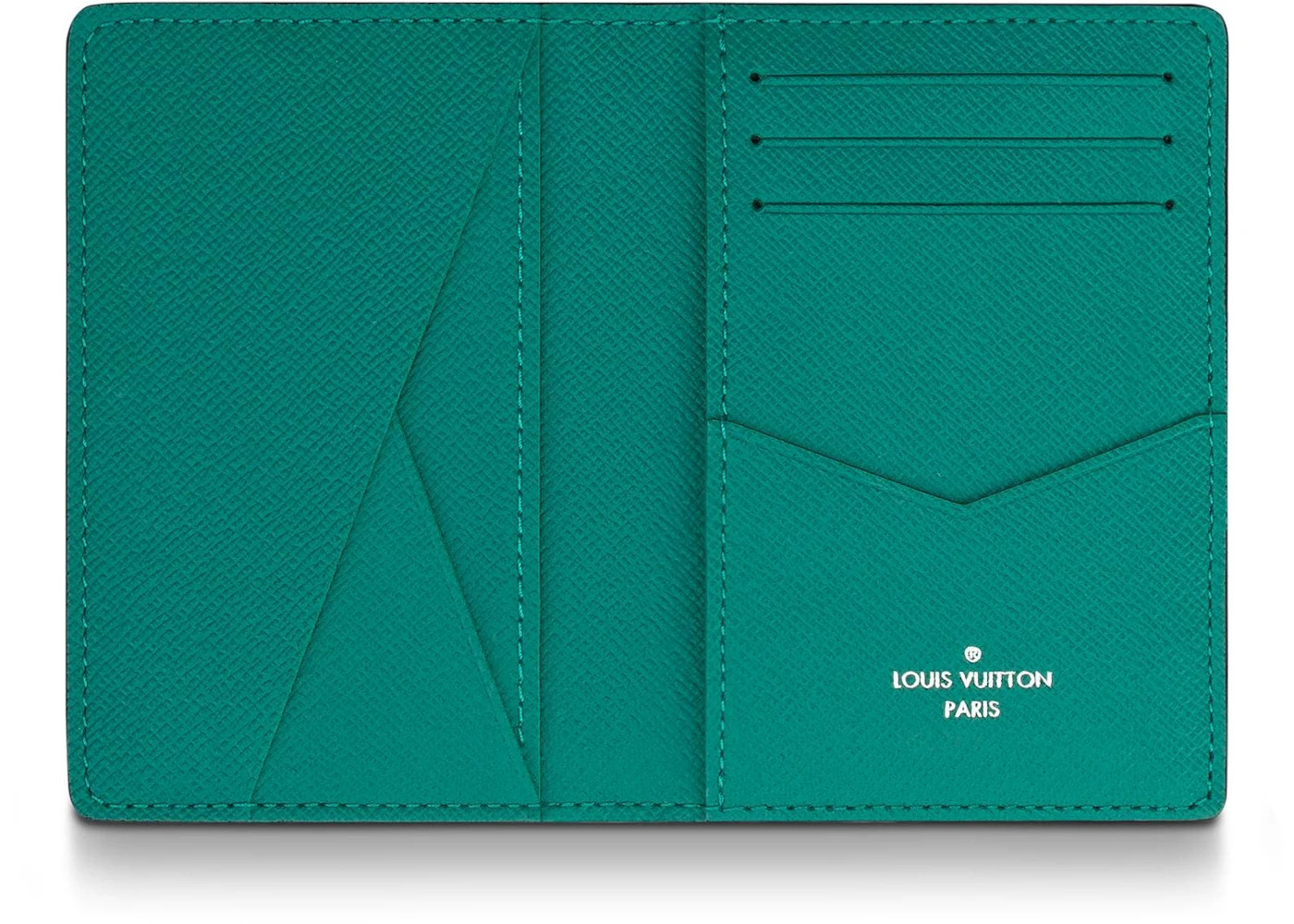 Louis Vuitton Pocket Organizer Monogram Amazon Taiga Pine Green - 3