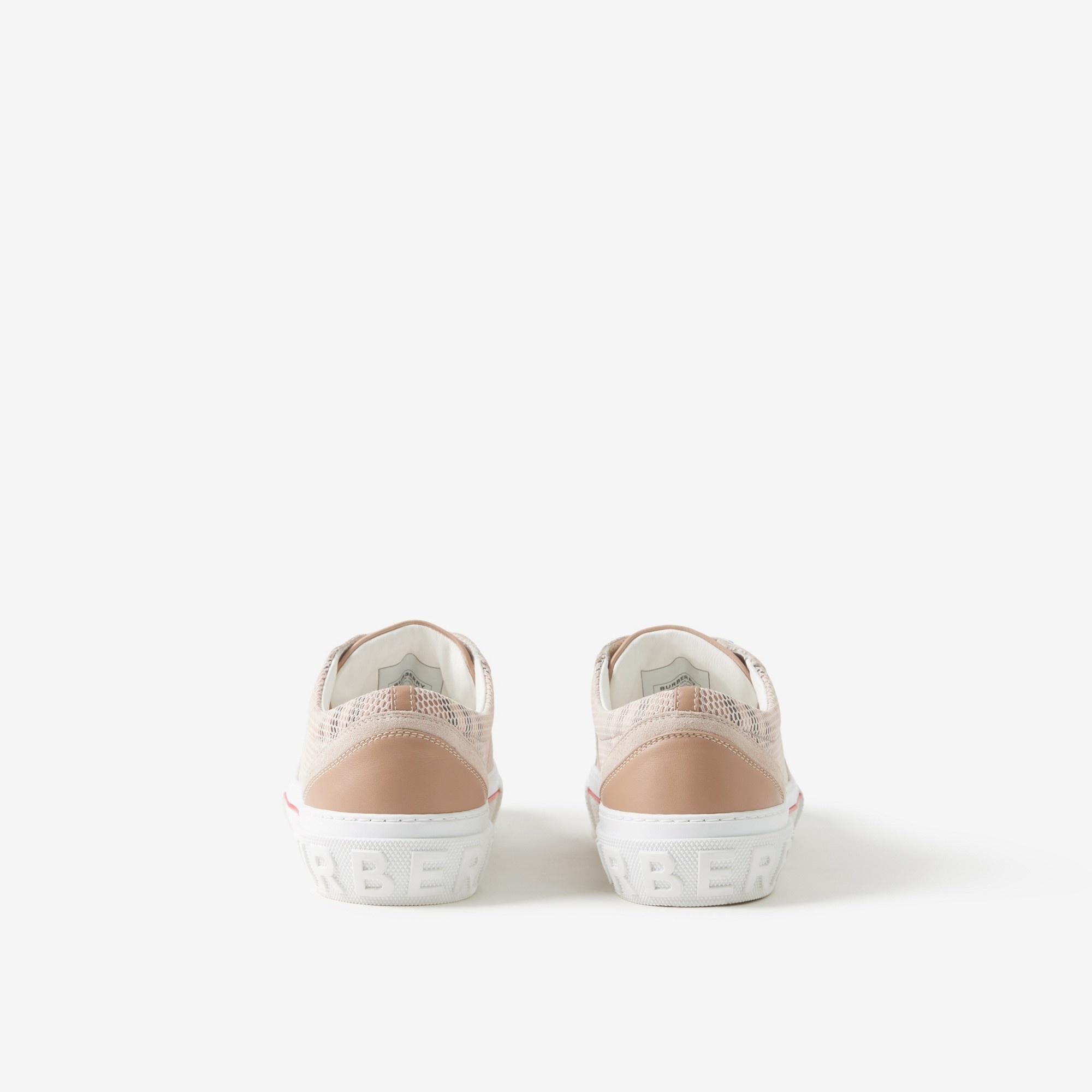 Vintage Check Mesh, Leather and Suede Sneakers - 3