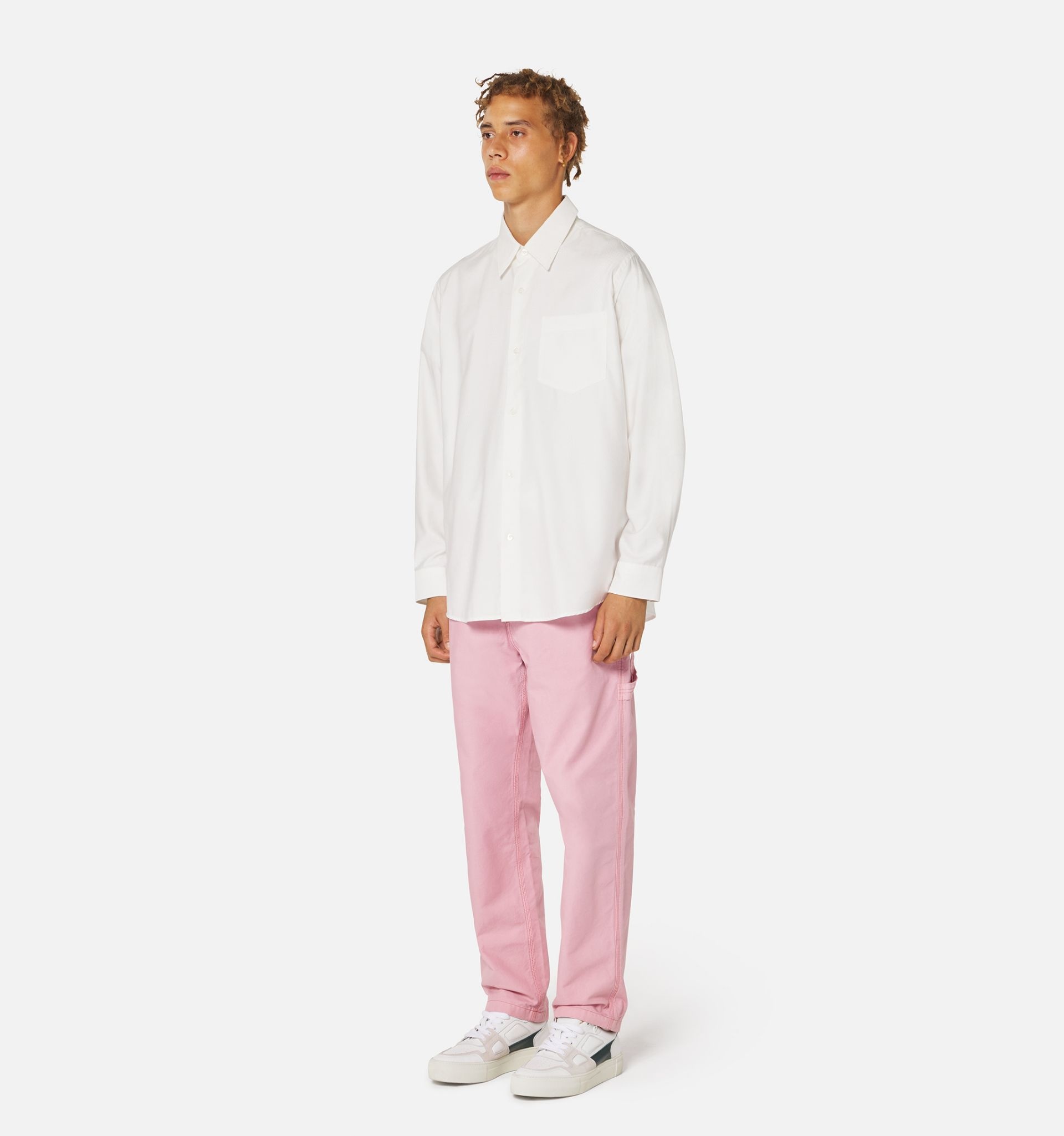 Shirt With Ami Satin Label - 3