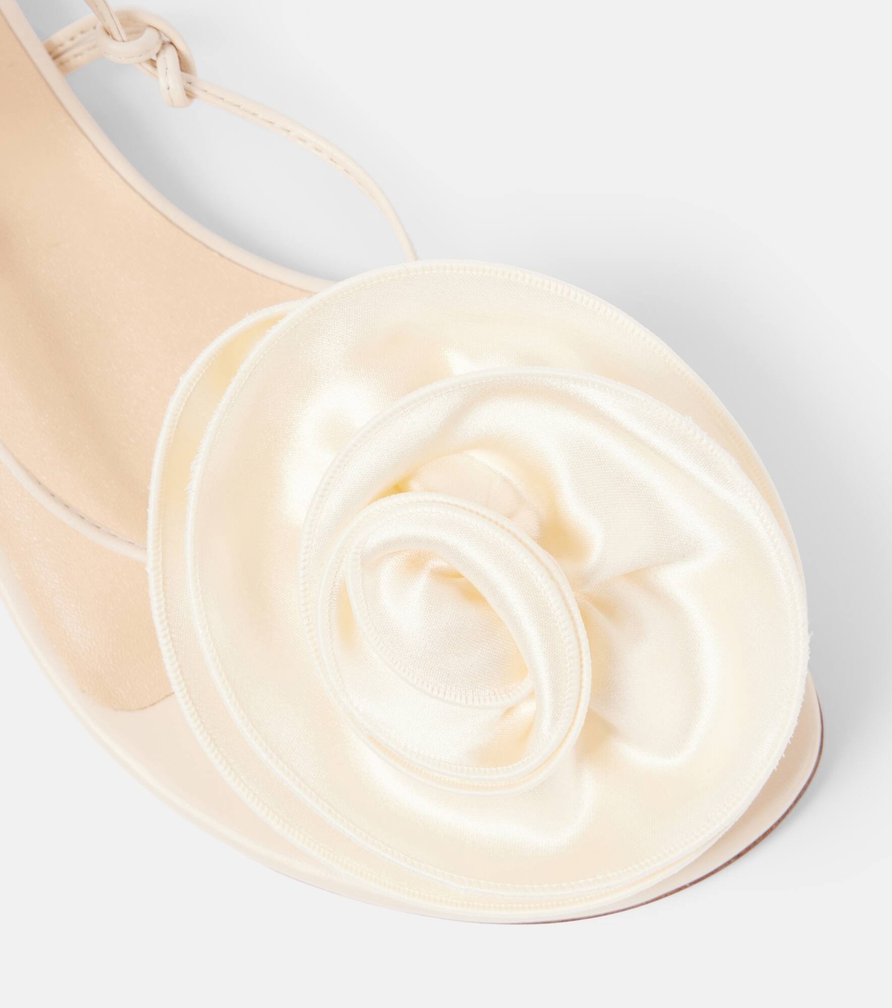 Floral leather sandals - 5