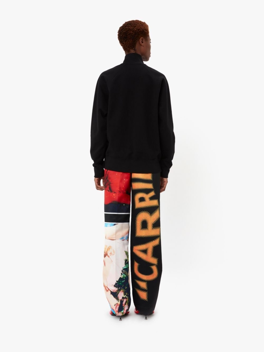 CARRIE - TIARA EMBROIDERY HALF ZIP SWEATSHIIRT - 4