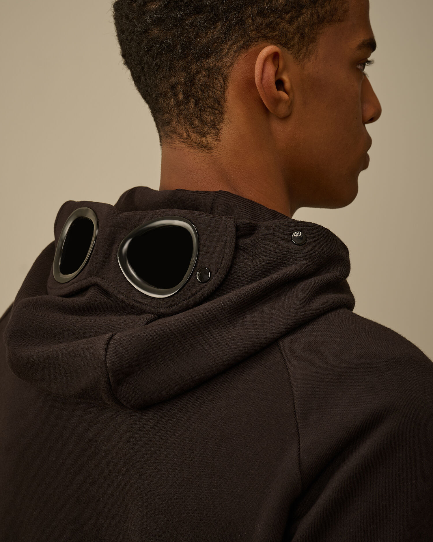 Diagonal Raised Fleece Goggle Sweatshirt - 5