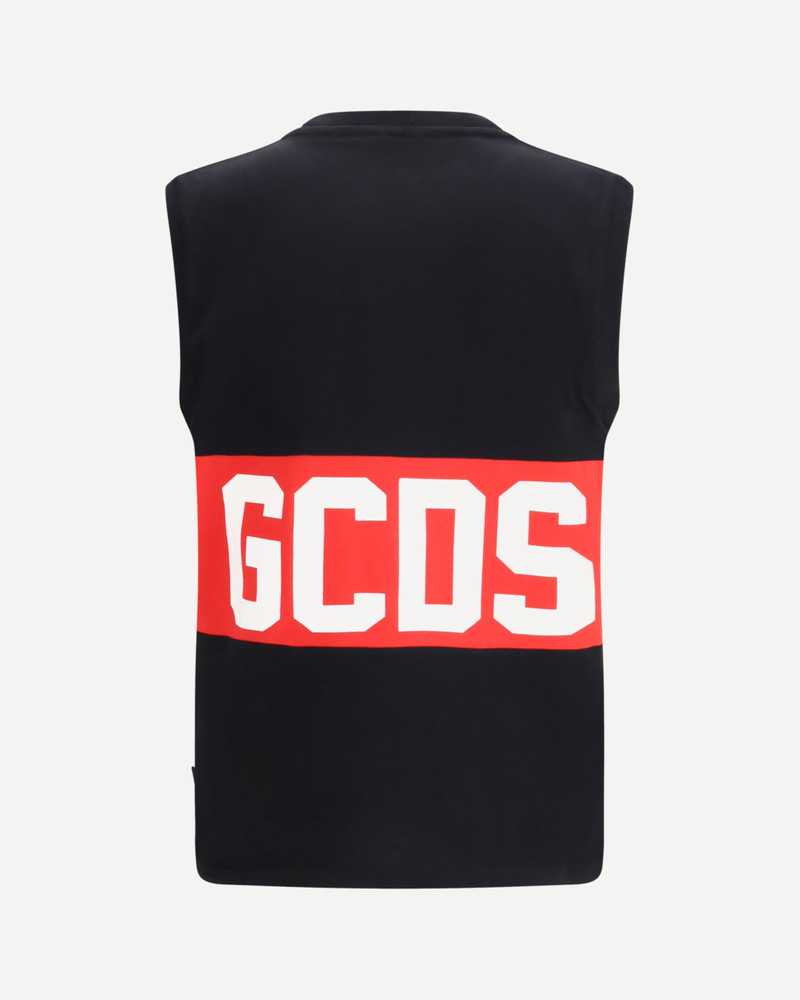GCDS Sleeveless T-shirt with Logo Band outlook