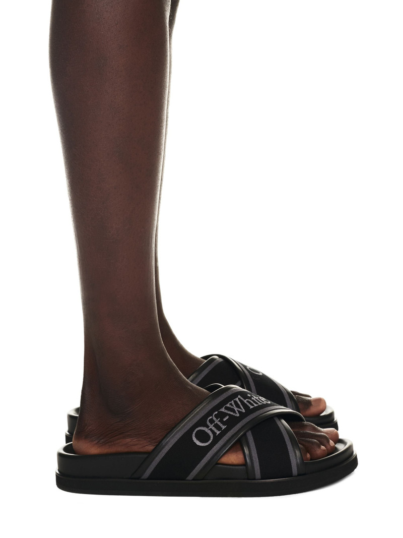 Off-White Cloud Criss Cross Slider outlook