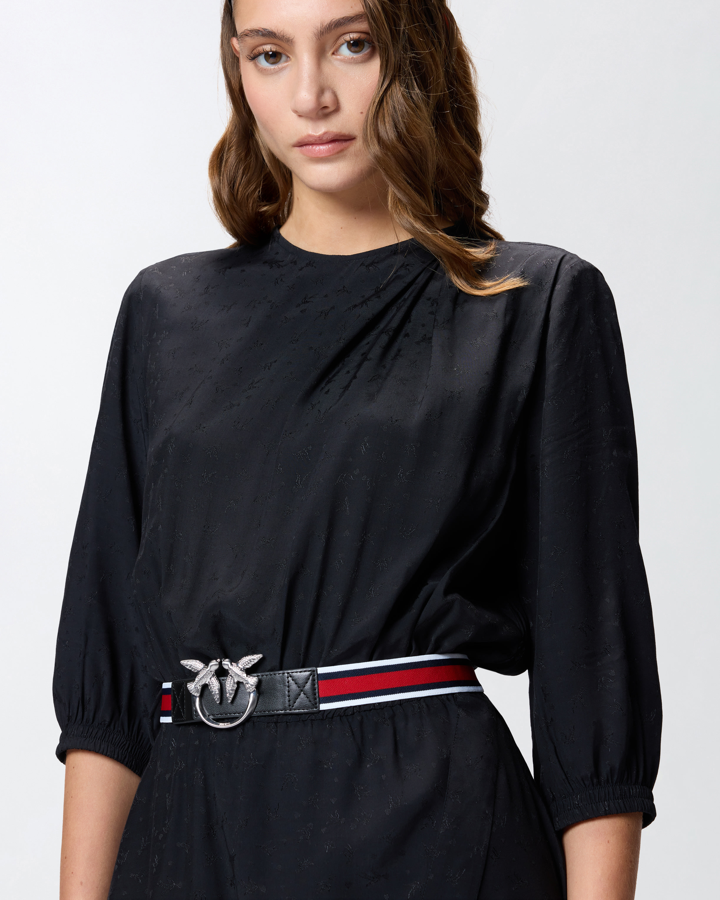 VISCOSE JACQUARD DRESS - 5