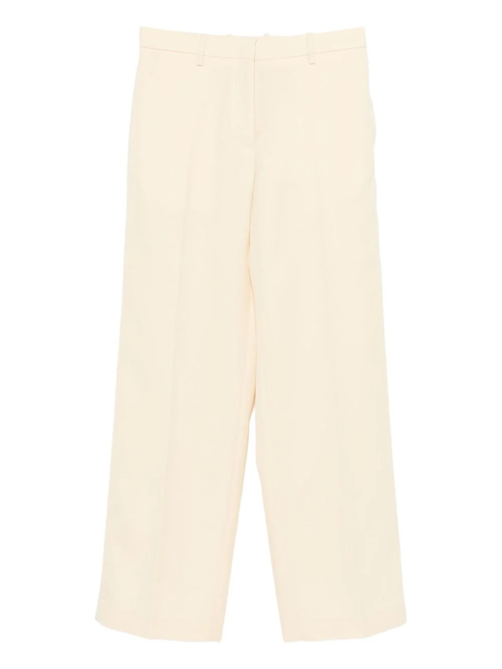 high-waisted wool trousers - 1