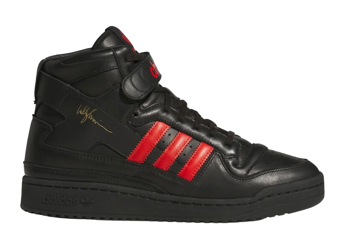 X WILLY CHAVARRIA FORUM 84 HIGH SNEAKERS (BLACK/RED) - 1