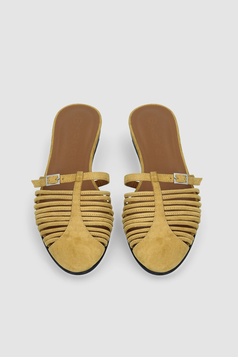 Osip Cumin Kid Suede Leather Mule 3