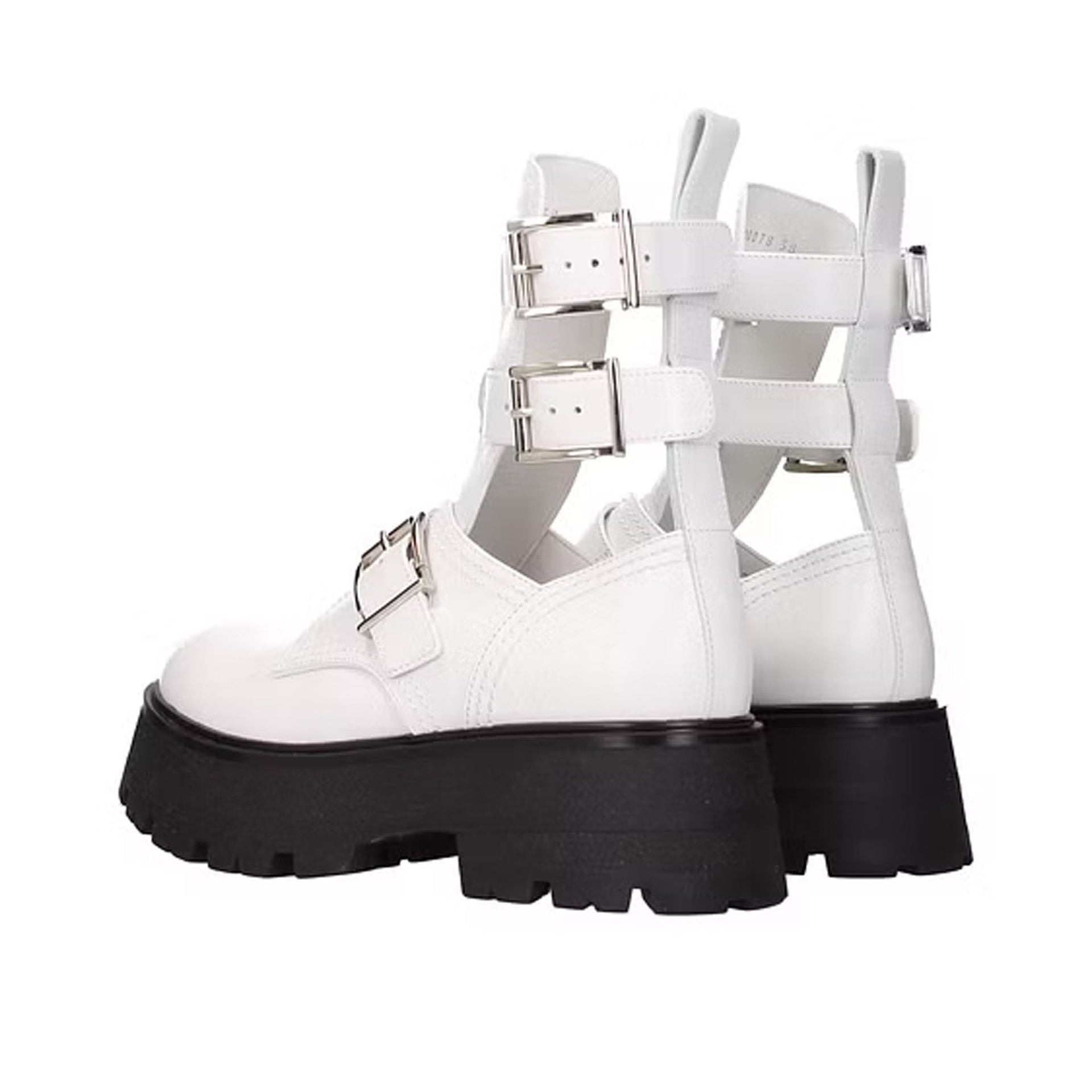 Alexander Mcqueen Leather Ankle Boots Women - 3