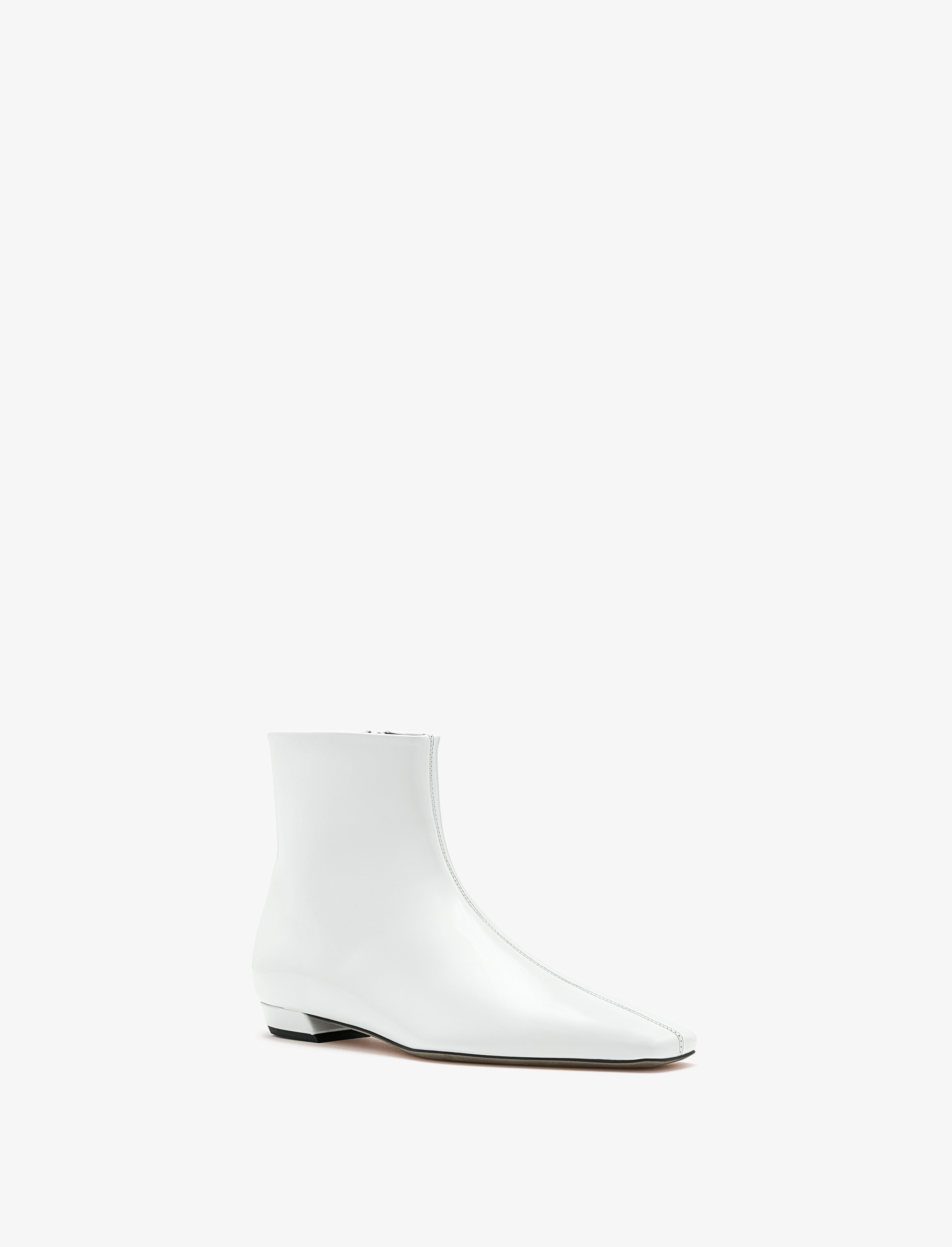 Trap Flat Ankle Boots in Spazzolato Leather - 2