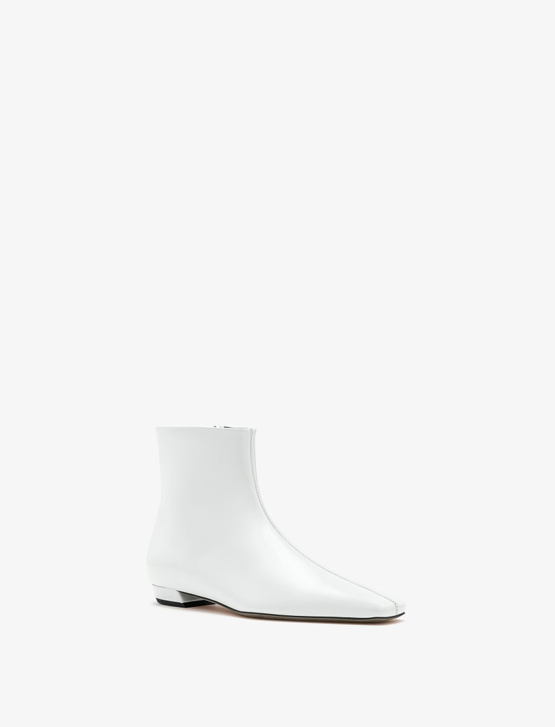 Trap Flat Ankle Boots in Spazzolato Leather 2