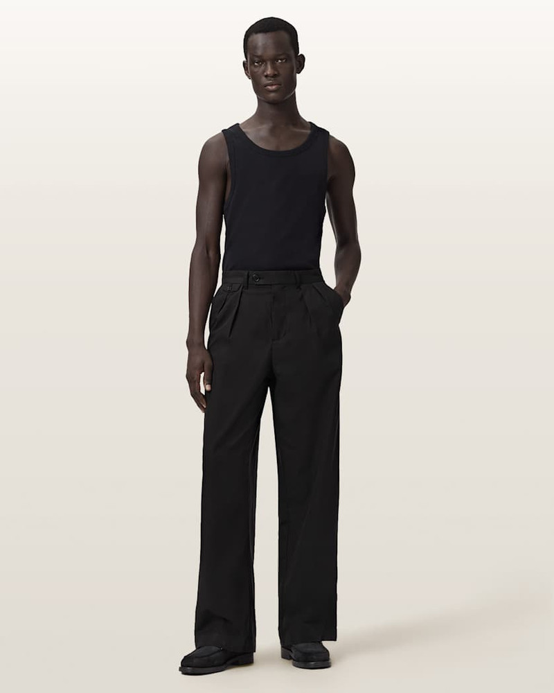 CONWAY WIDE LEG PLEATED PANTS 4