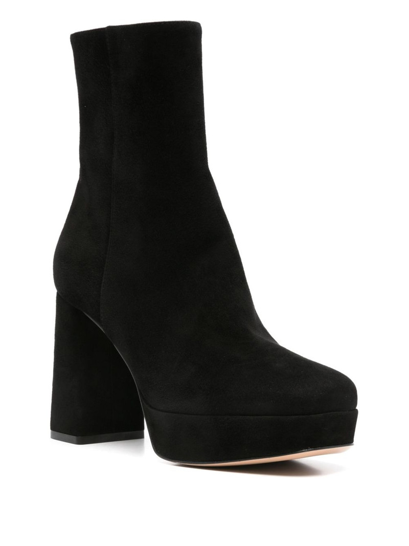 Gianvito Rossi 70mm Holly platform block-heel suede boots outlook