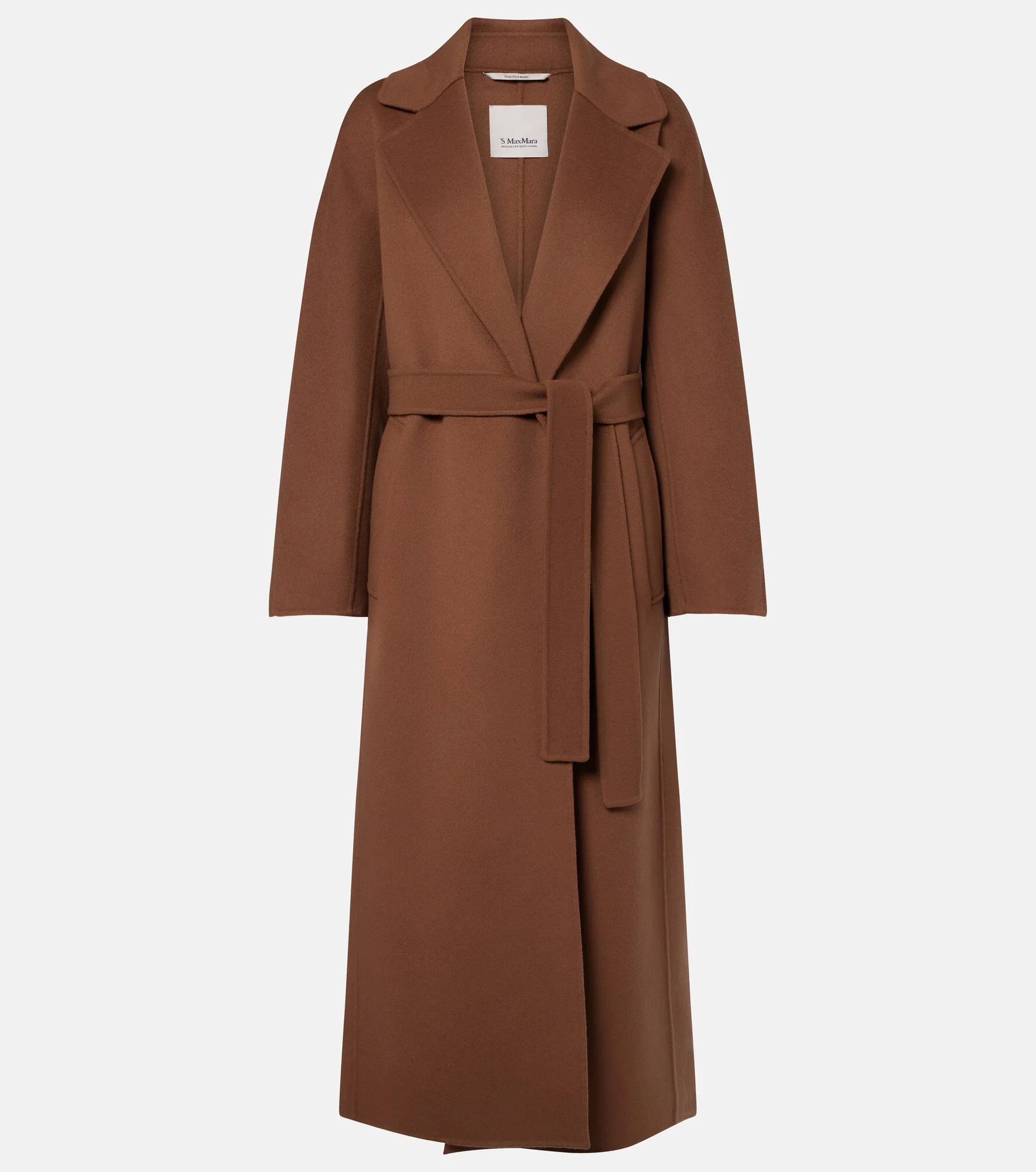 Virgin wool wrap coat - 1