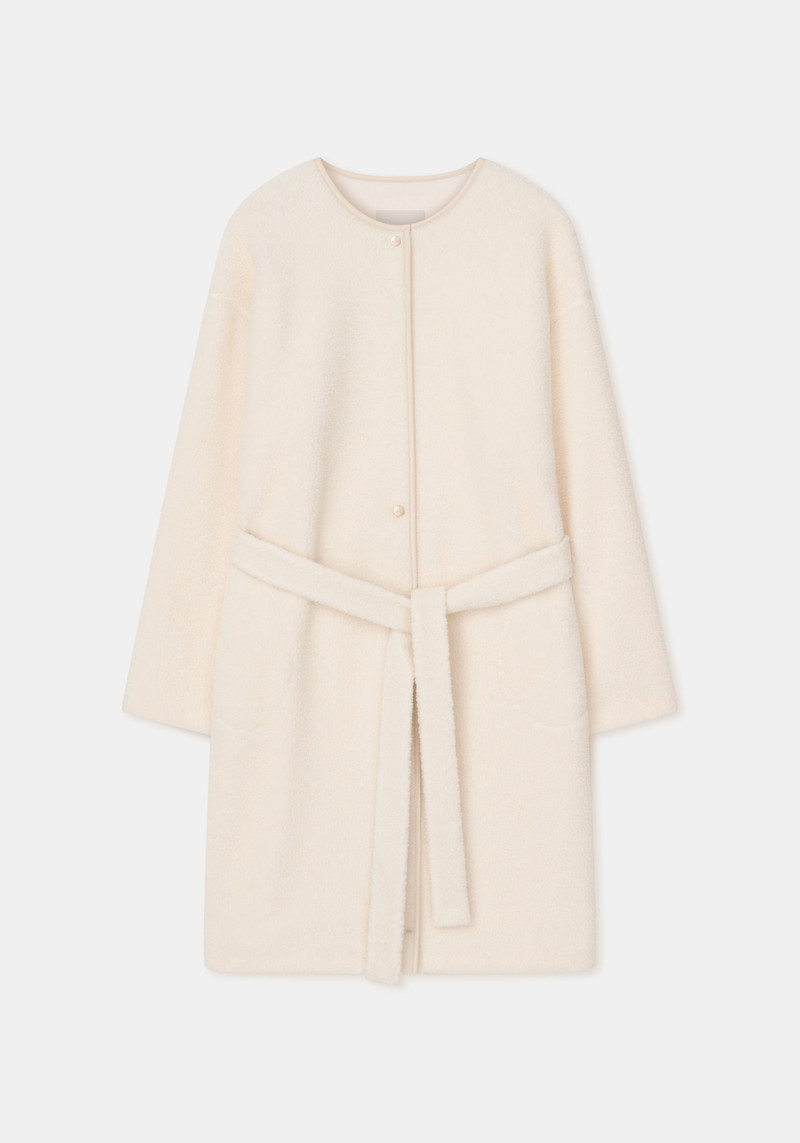 BLIZZARD Belted fleece coat 1