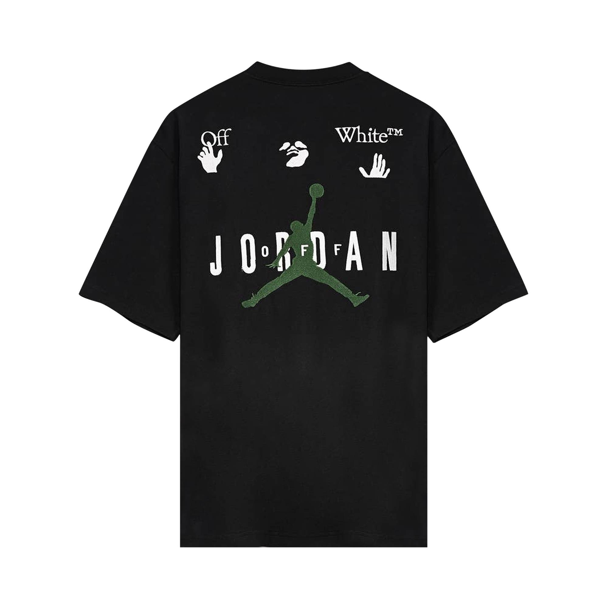 Air Jordan x Off-White MJ T-Shirt 'Black/White/Forest Green' - 2