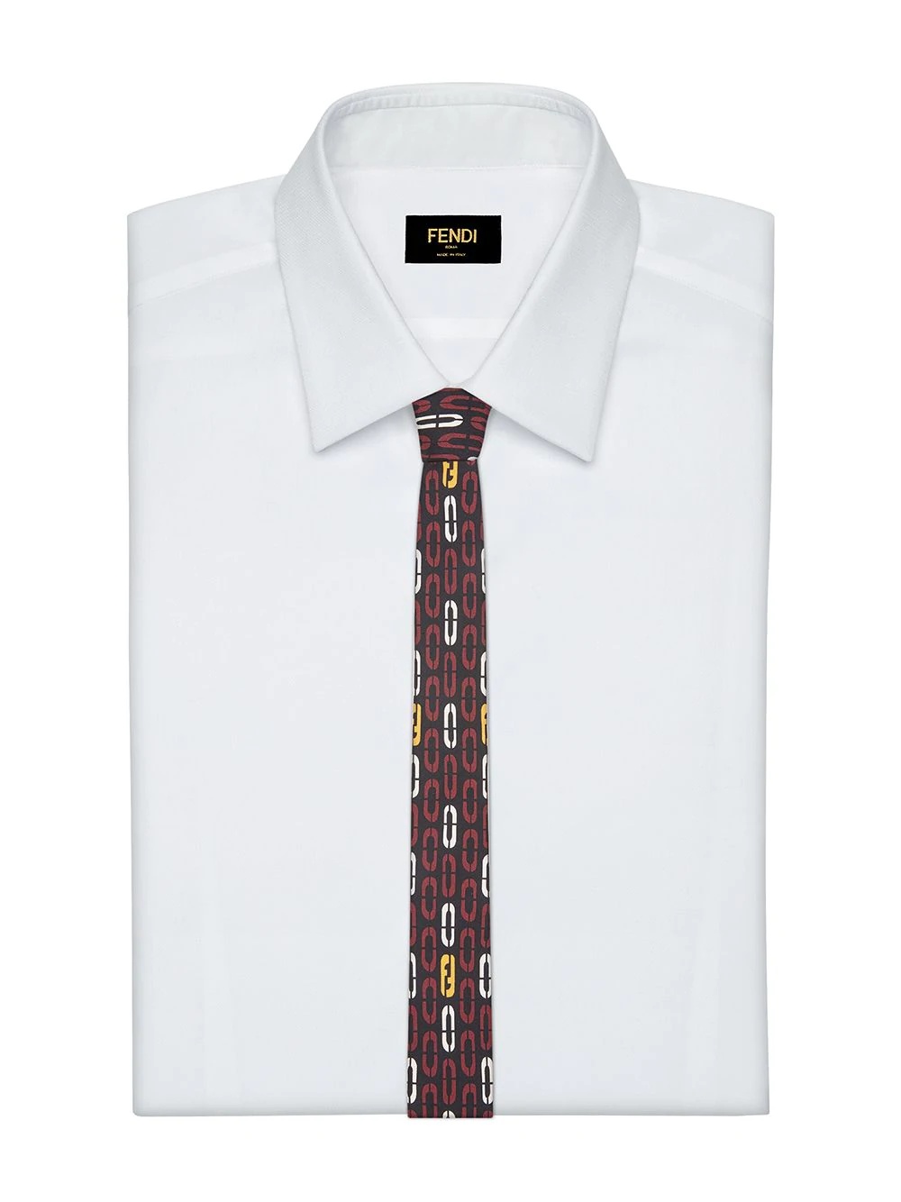 oval pattern skinny tie - 2