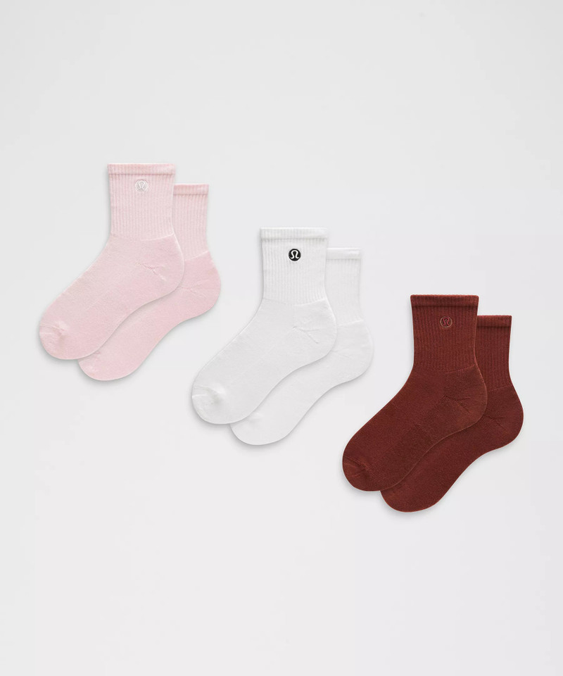 Unisex Daily Essential Quarter Socks *3 Pack 1