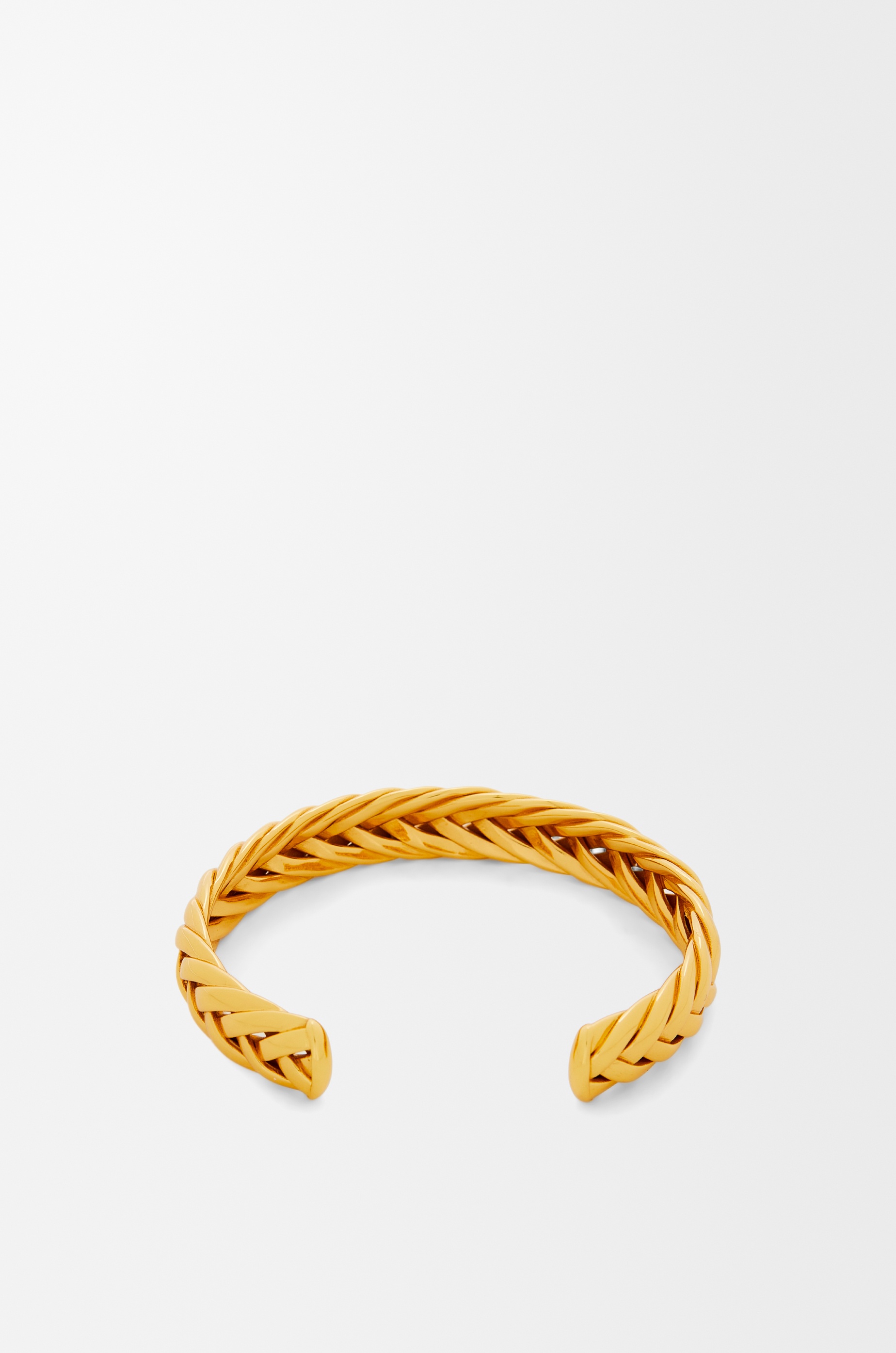 Thin braided cuff in sterling silver - 3