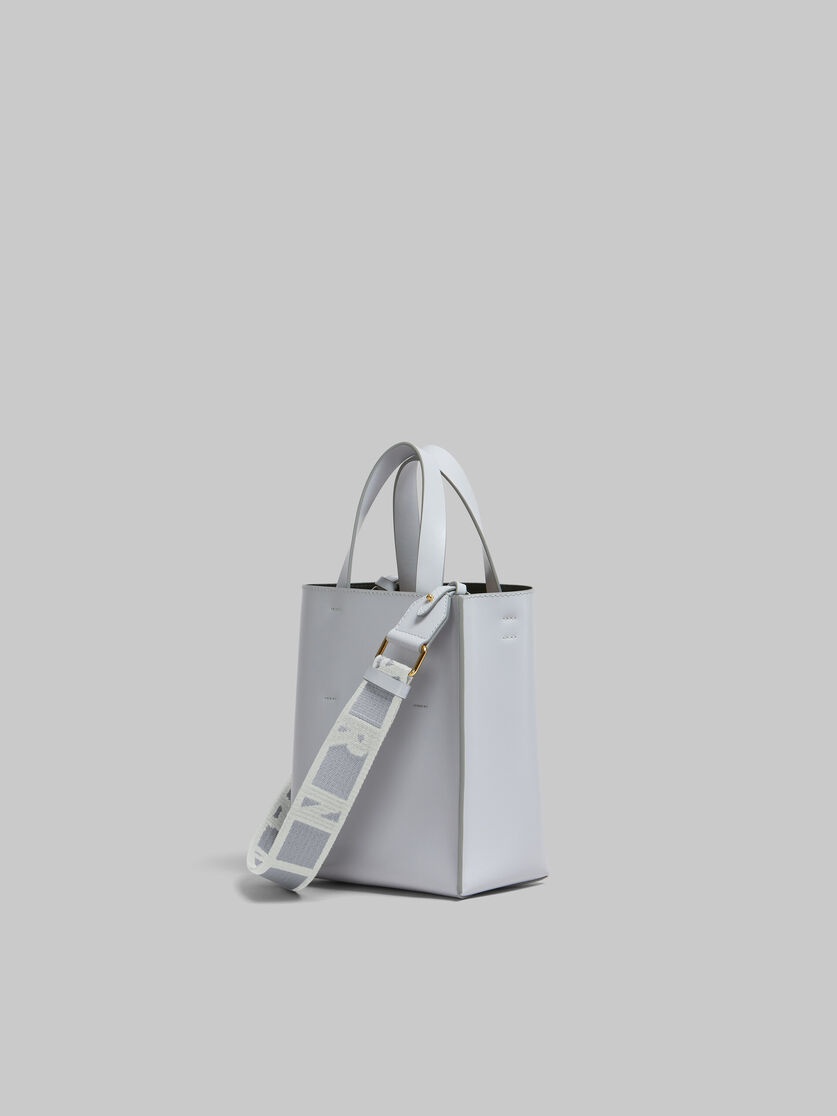 MUSEO MINI BAG IN GREY LEATHER - 3