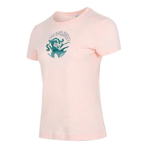 (WMNS) PUMA Creative Printing Sports Round Neck Short Sleeve Pink 531454-27 - 1