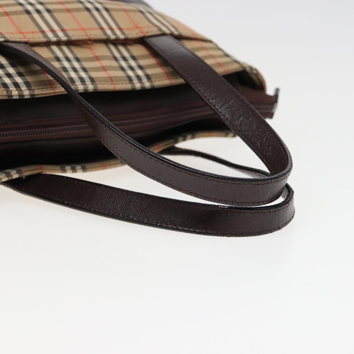 Burberry Nova Check Hand Bag Canvas Beige - 7