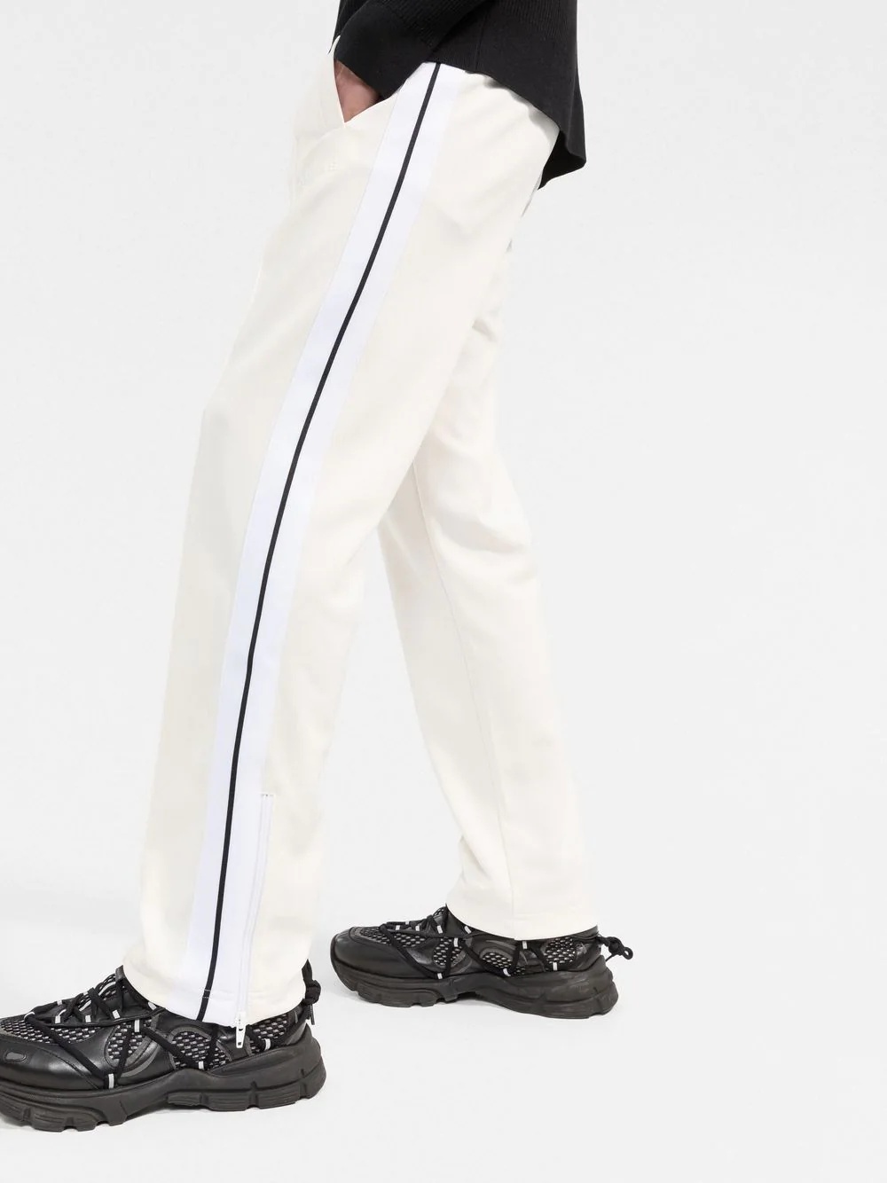 side stripe track pants - 3