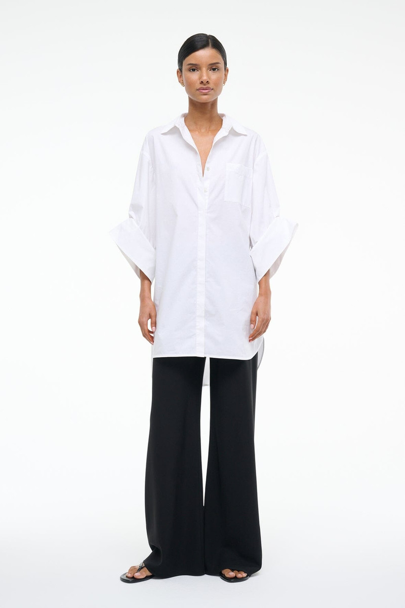 STAUD NICO DRESS WHITE 8
