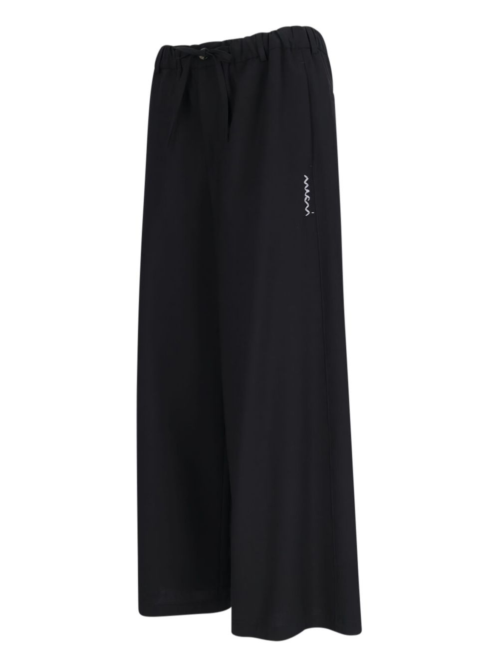 logo-print flared trousers - 3