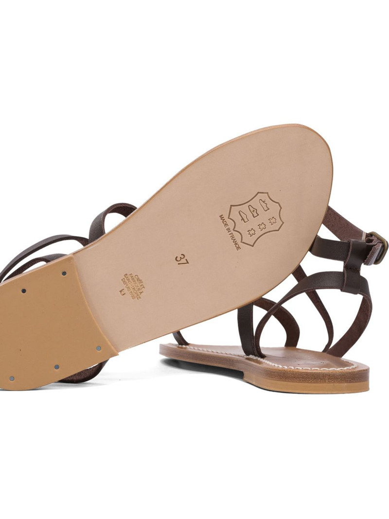 buckle-fastening leather sandals 4