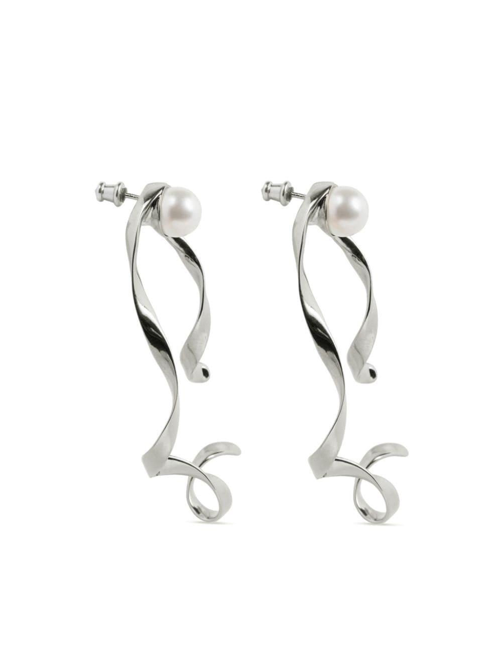 wave stud earrings - 2