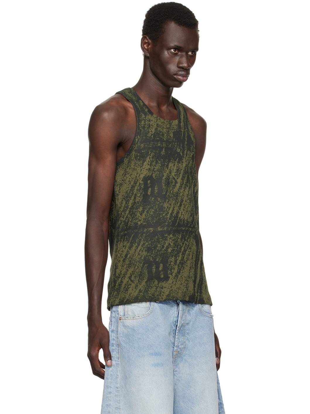 Khaki Trapezoid Tank Top - 2