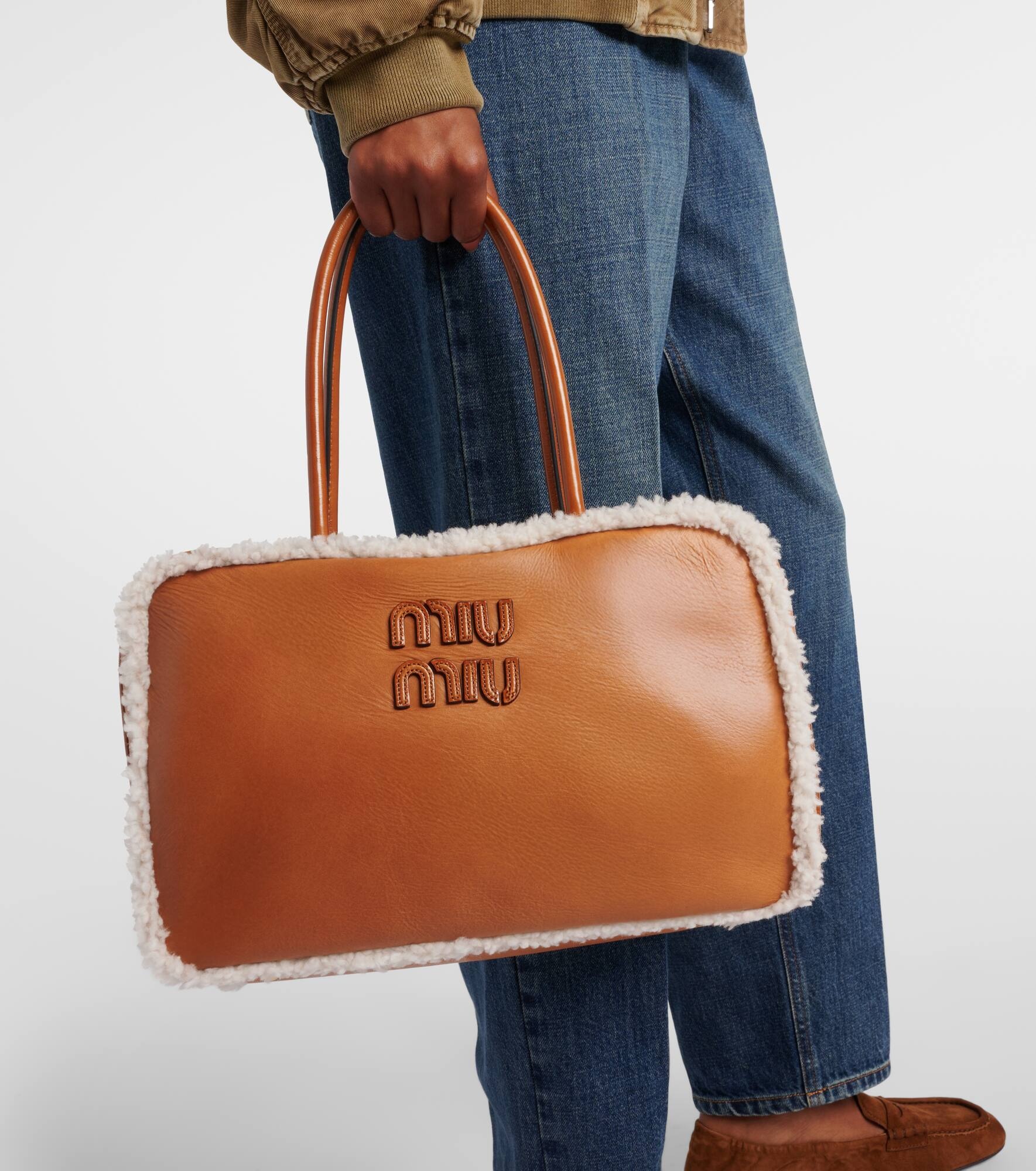 Beau Large leather tote bag - 6