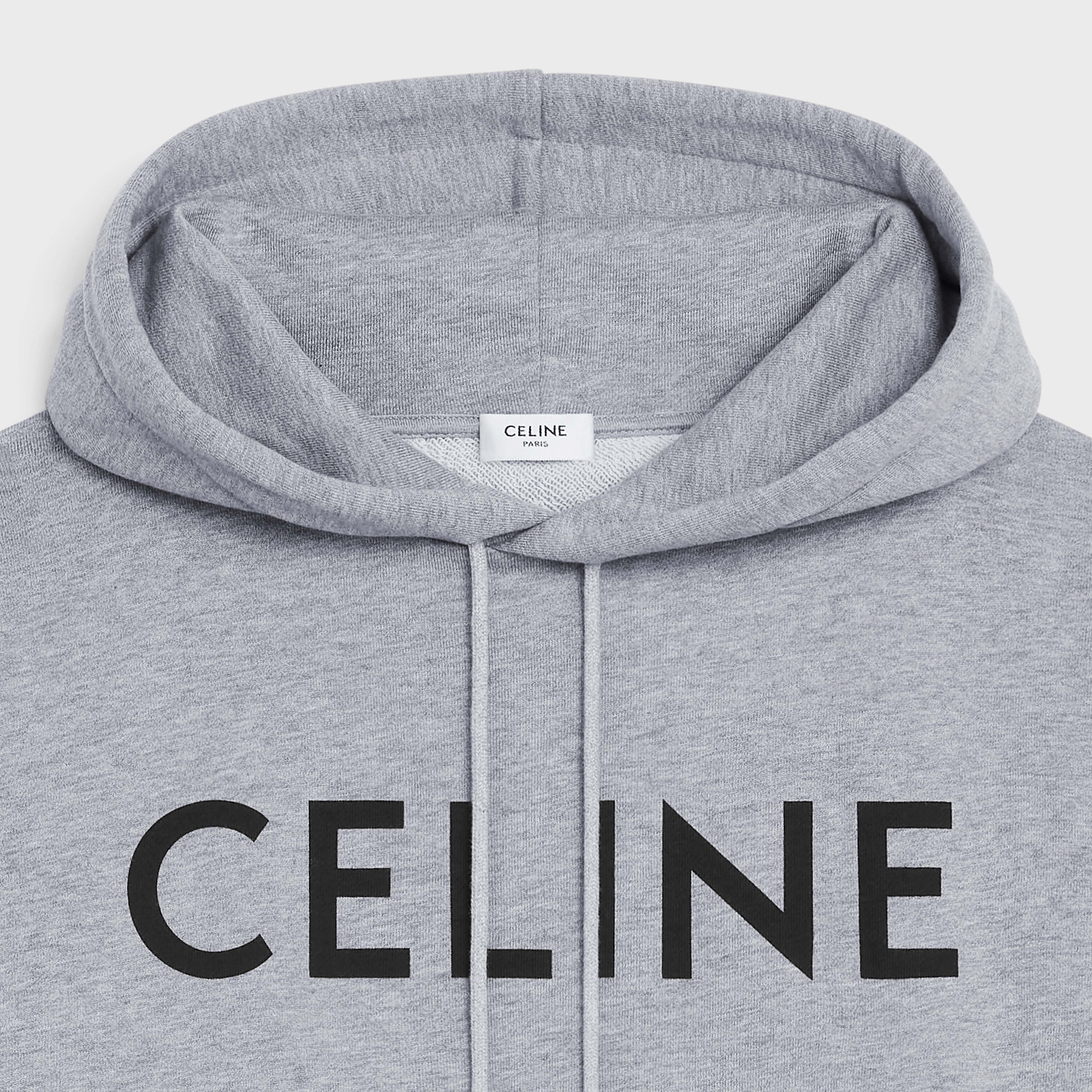 CELINE CELINE LOOSE HOODIE IN COTTON FLEECE | REVERSIBLE